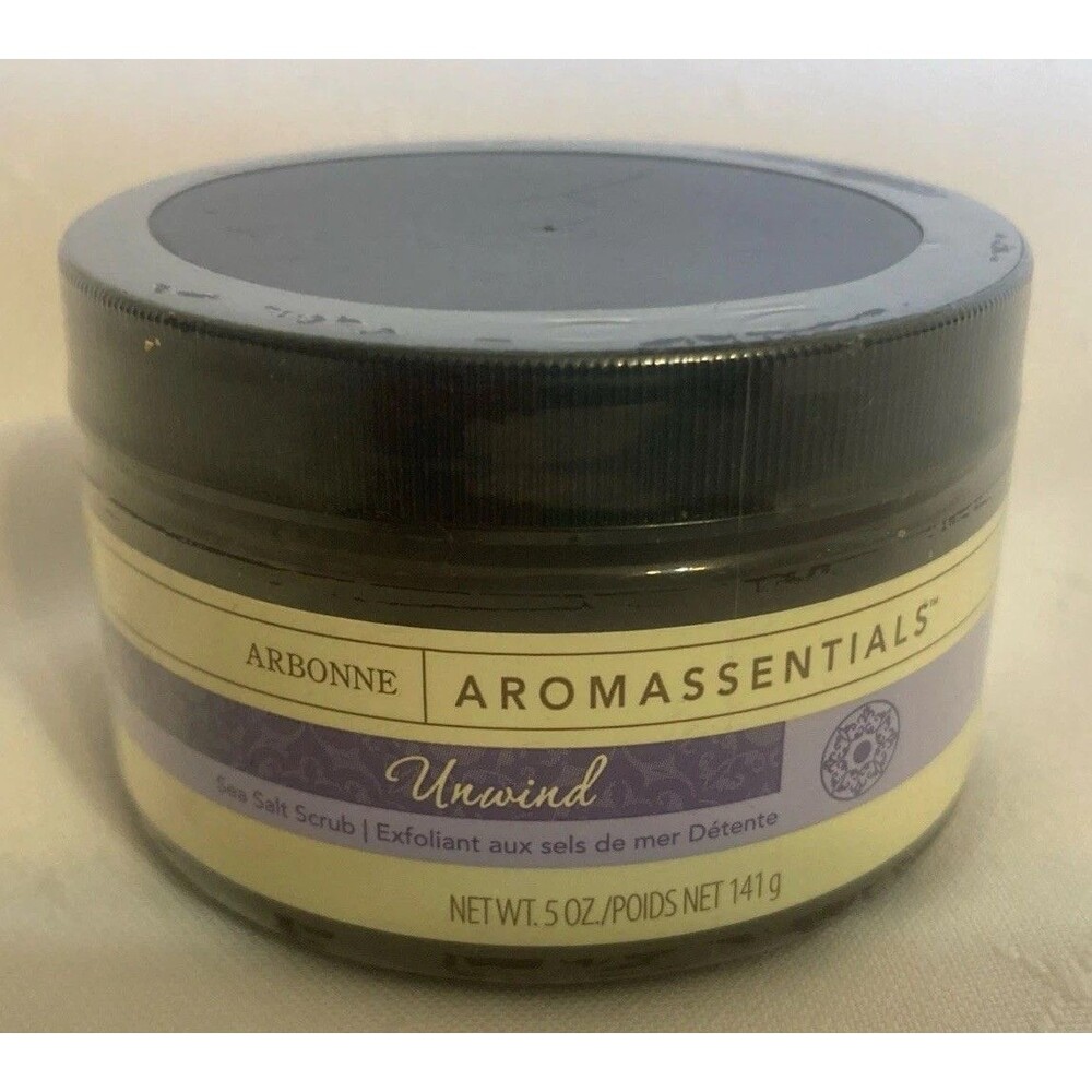 Arbonne Aromassentials Unwind Sea Salt Scrub 5oz NEW Factory Sealed